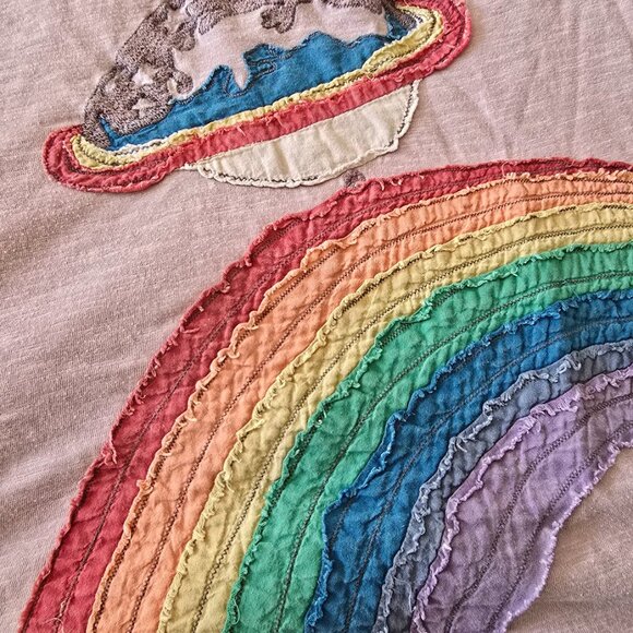 Magnolia Pearl Cotton Jersey Saturn Disco Applique Tee - Picture 5 of 7